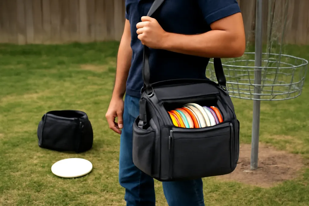 Photo illustrating disc golf bag for beginners