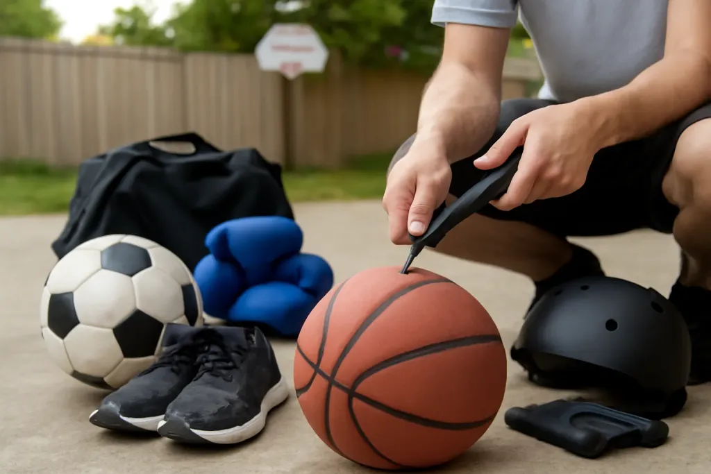 Photo illustrating how often to check ball pressure