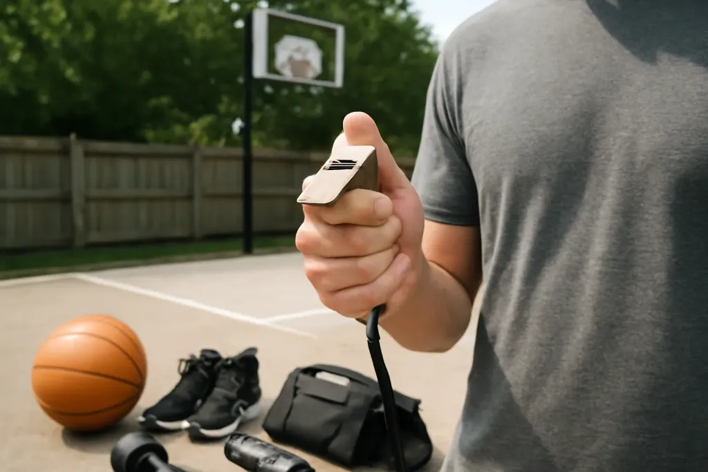 Photo illustrating whistle types outdoor indoor use